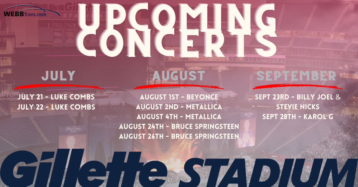 2023 Gillette Stadium Summer Concert Lineup
