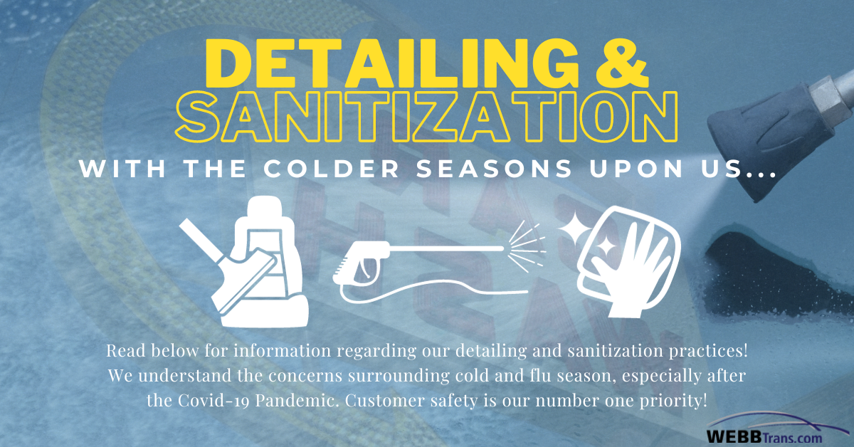 Introducing a blog post reviewing detailing and sanitization in transportation.